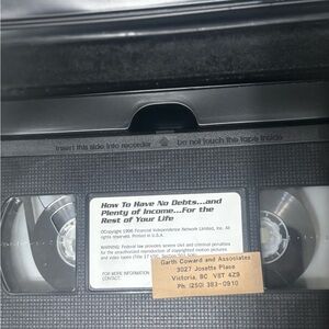 Vintage 1996 Financial Independence VHS How to Have No Debts Income